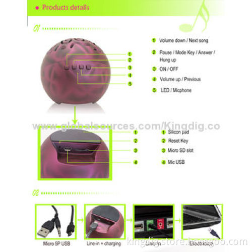 Tablet PC Bluetooth Speaker with OEM and ODM Orders Highly Welcomed